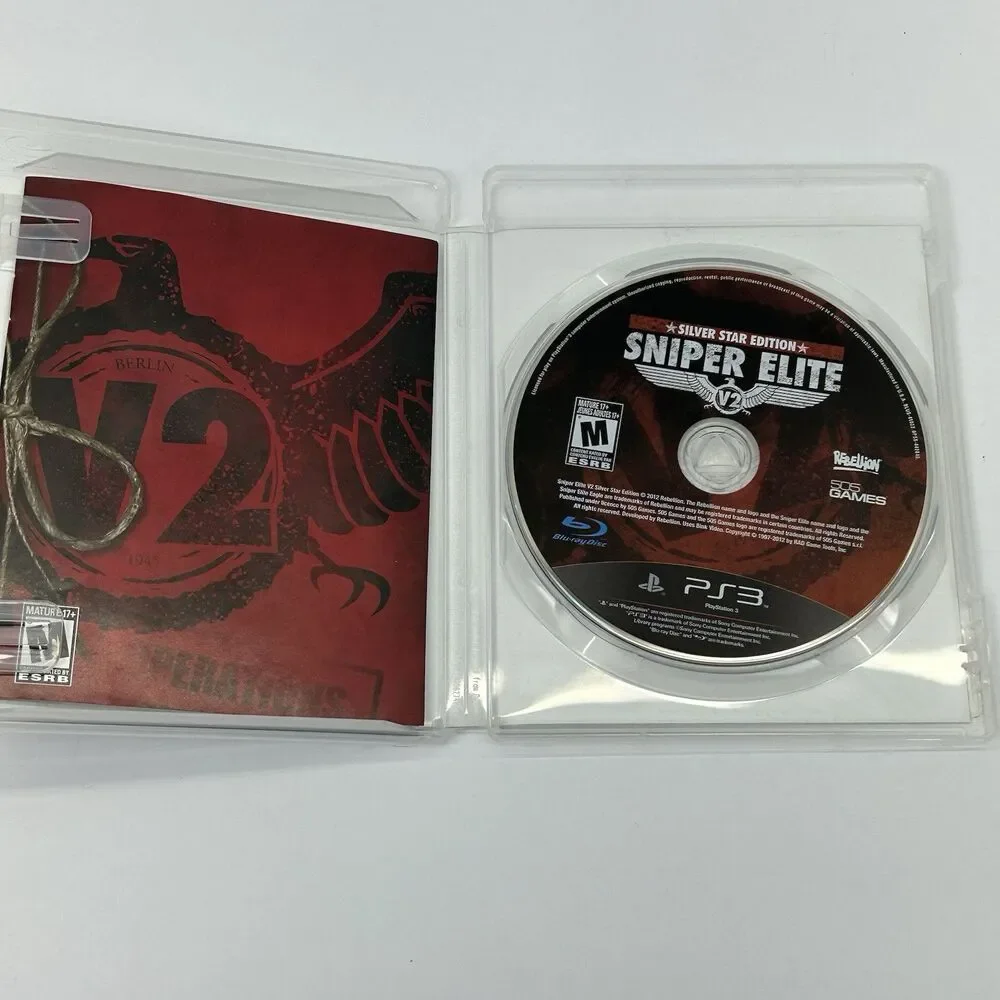 Sniper Elite V2 Silver Star Edition Assassins Creed III Bundle Lot PS3 Sony